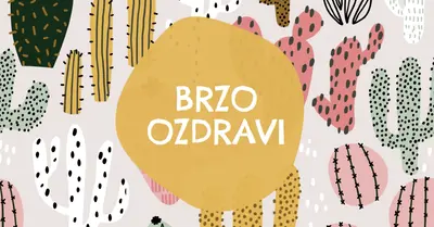 Kaktus ћrtava gray whimsical-color-block