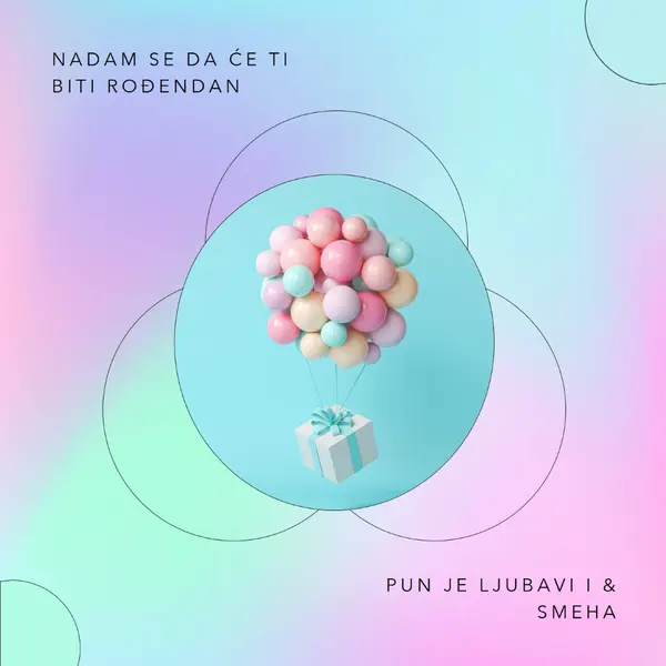 Rođendanska zabava pink modern,playful,gradient