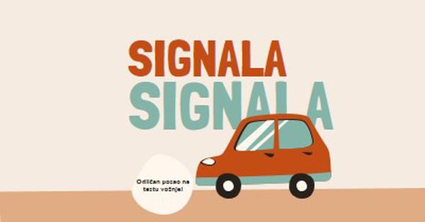 Zvučni signal! orange whimsical-color-block