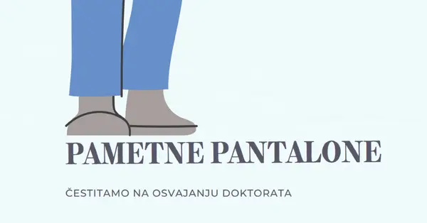 Pametne pantalone blue modern-color-block