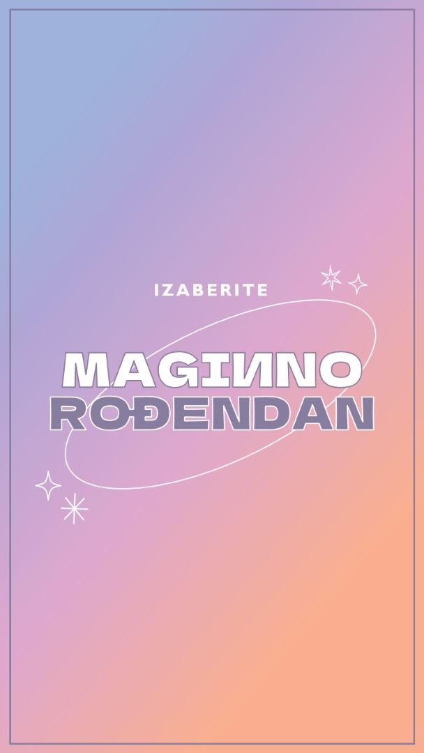 Čaroban rođendan purple magical,modern,gradient