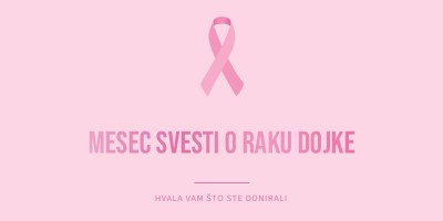 Mesec svesti o raku dojke pink modern-simple