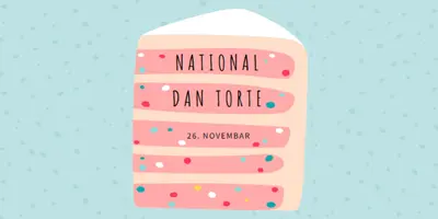 Parče torte pink whimsical-color-block