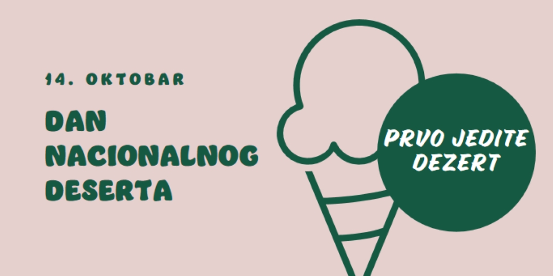 Dan nacionalnog deserta pink vintage-retro