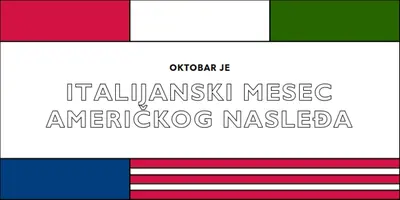 Mesec italijanskog američkog nasleđa white vintage-retro