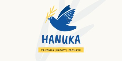 Želje za Hanuku white organic-simple