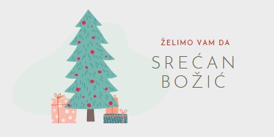 Želimo vam srećan Božić pink whimsical-color-block