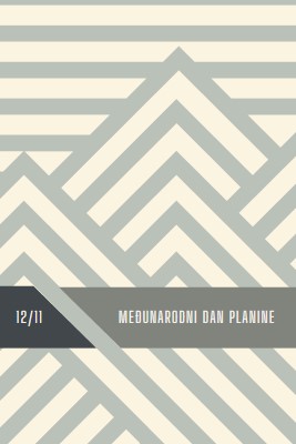 Međunarodni dan planine gray modern-geometric-&-linear