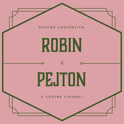 Srećna vam godišnjica pink vintage,art-deco,lines,classic,elegant