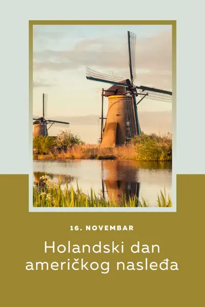 Holandski dan američkog nasleđa brown modern-simple
