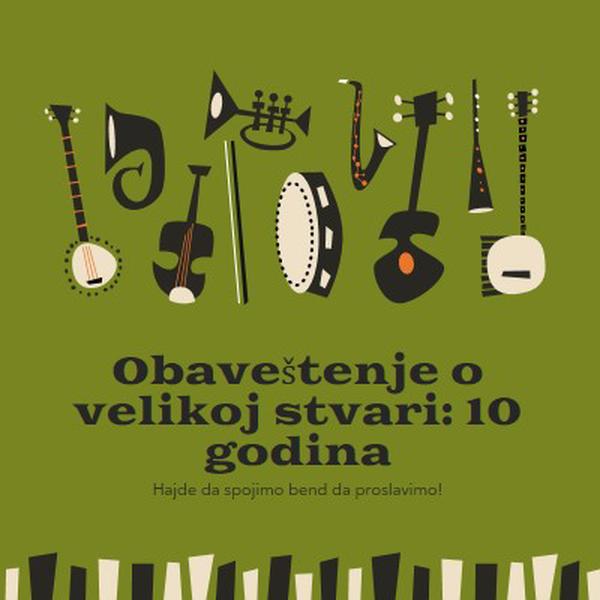 Obaveštenje o velikoj stvari green retro,graphic,music