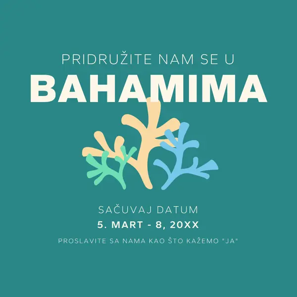 Budite deo našeg venčanja green modern,typographic,