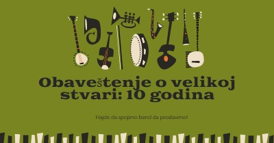 Obaveštenje o velikoj stvari green retro,graphic,music