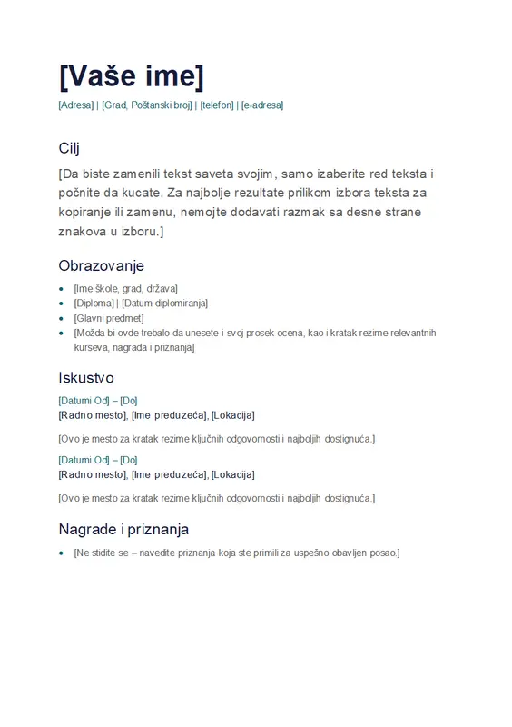 Jednostavna biografija
