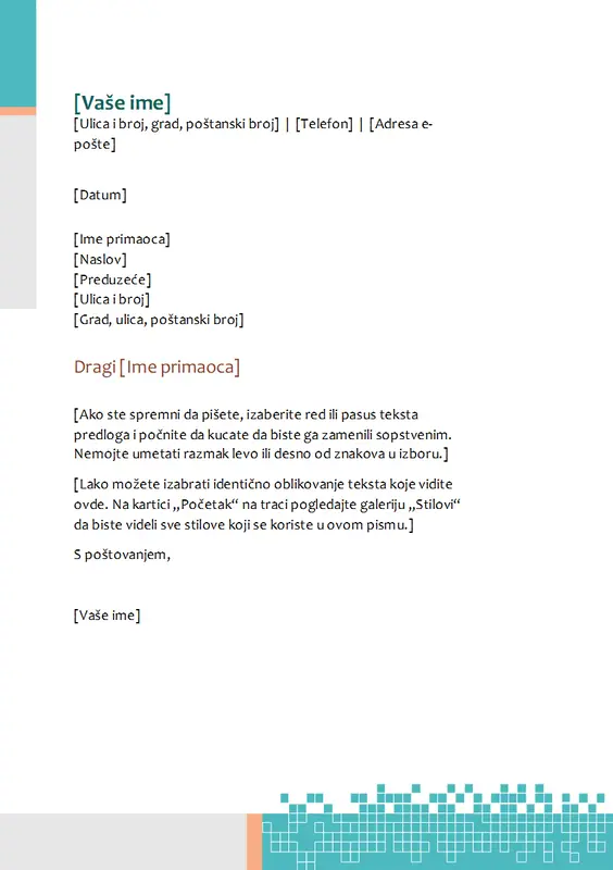 Memorandum sa minimalističkim tehnološkim dizajnom modern-simple