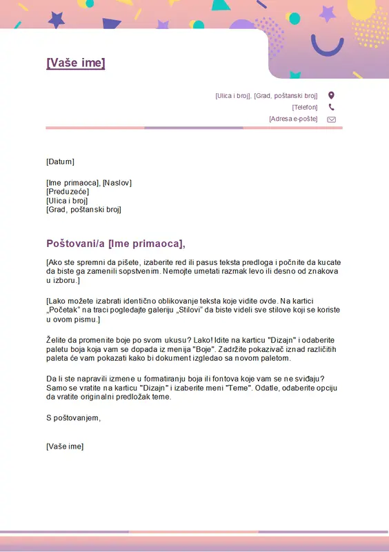 Zabavni memorandum modern-simple