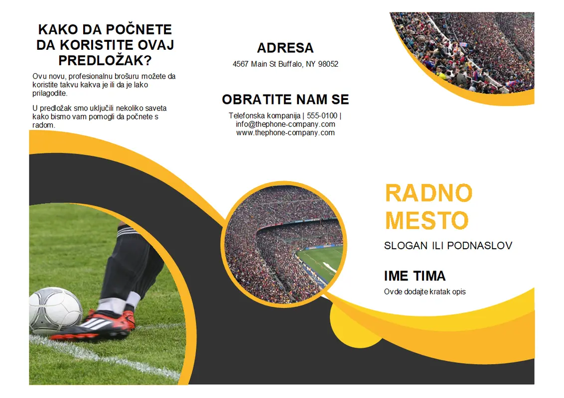 Sportska brošura modern-simple