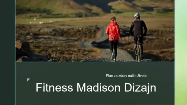 Fitnes Madison dizajn black modern bold