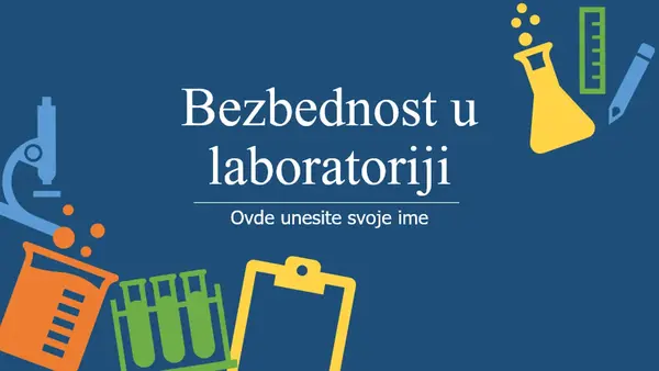 Bezbednost u laboratoriji modern color block