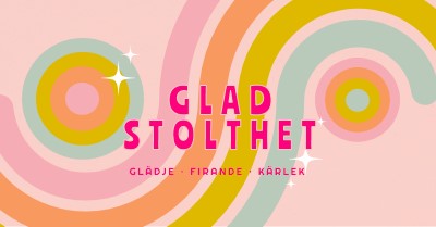 Glädje, firande, kärlek pink vintage-retro