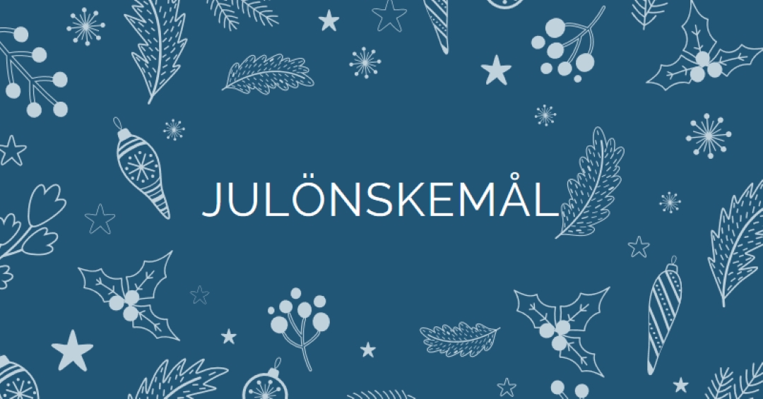 Gnistrande årstid blue whimsical-line