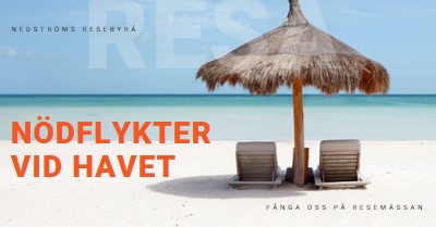 Flykten vid havet blue modern-bold