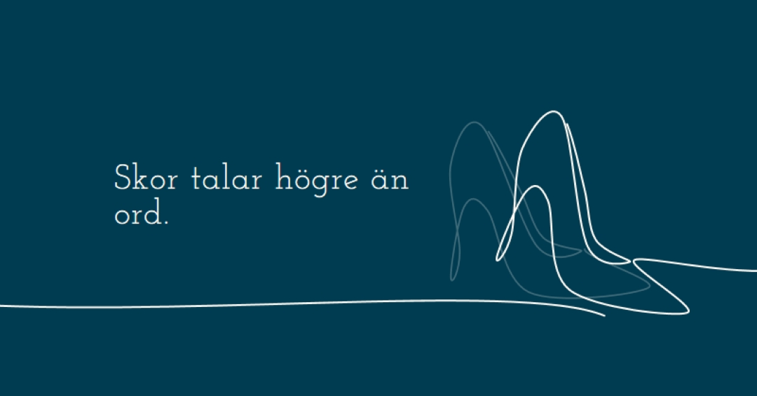 Leva det höga livet blue whimsical-line