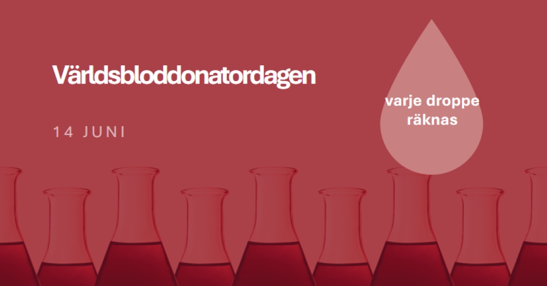 Världsbloddonatordagen red modern-bold