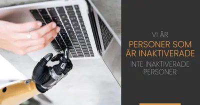 Personer med funktionshinder gray modern-simple