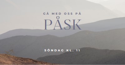 Följ med oss på påskdagen gray modern-simple