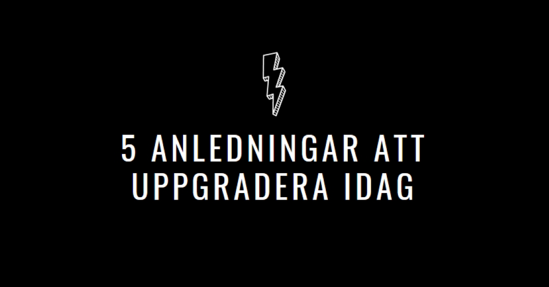 Fem anledningar att uppgradera black modern-bold