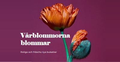 Färska blommor purple modern-simple