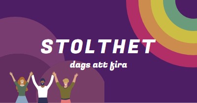 Firar stolthet purple modern-bold