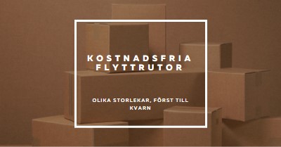 Kostnadsfria flyttrutor brown modern-simple