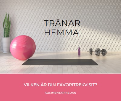 Tränar hemma gray modern-bold