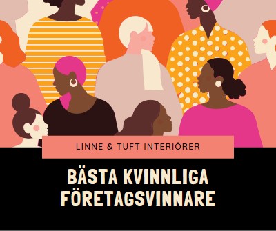 Bästa kvinnoägda företag black modern-bold