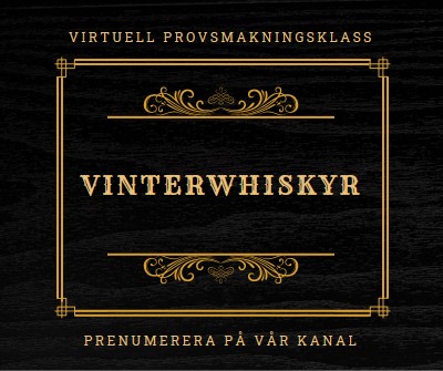 Whisky på vintern black vintage-retro