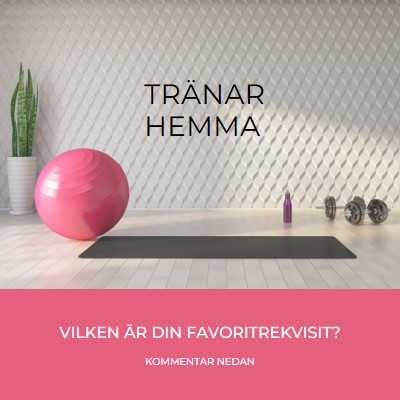 Tränar hemma gray modern-bold