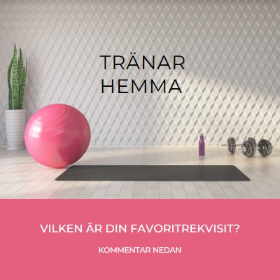 Tränar hemma gray modern-bold