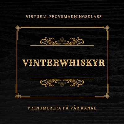 Whisky på vintern black vintage-retro