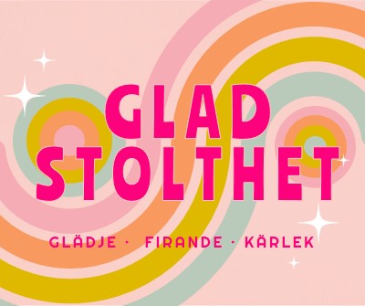 Glädje, firande, kärlek pink vintage-retro