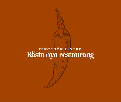 Vi är den bästa nya restaurangen red modern-simple