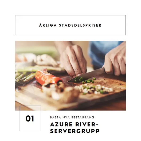 Årliga stadsdelspriser white modern-simple