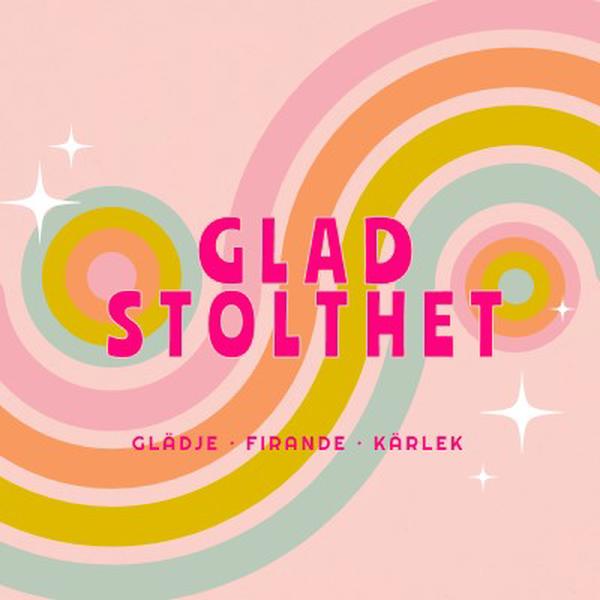 Glädje, firande, kärlek pink vintage-retro