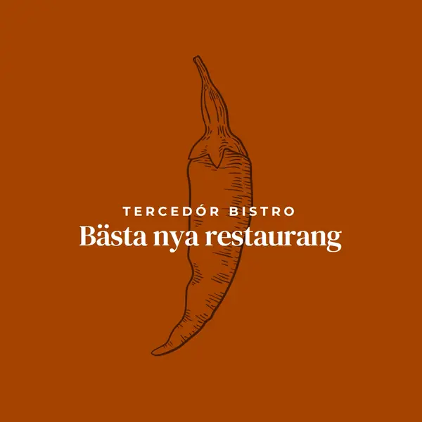 Vi är den bästa nya restaurangen red modern-simple