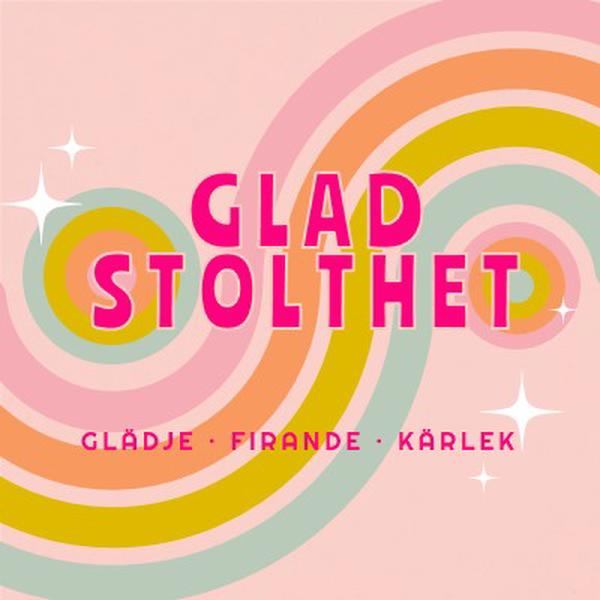 Glädje, firande, kärlek pink vintage-retro