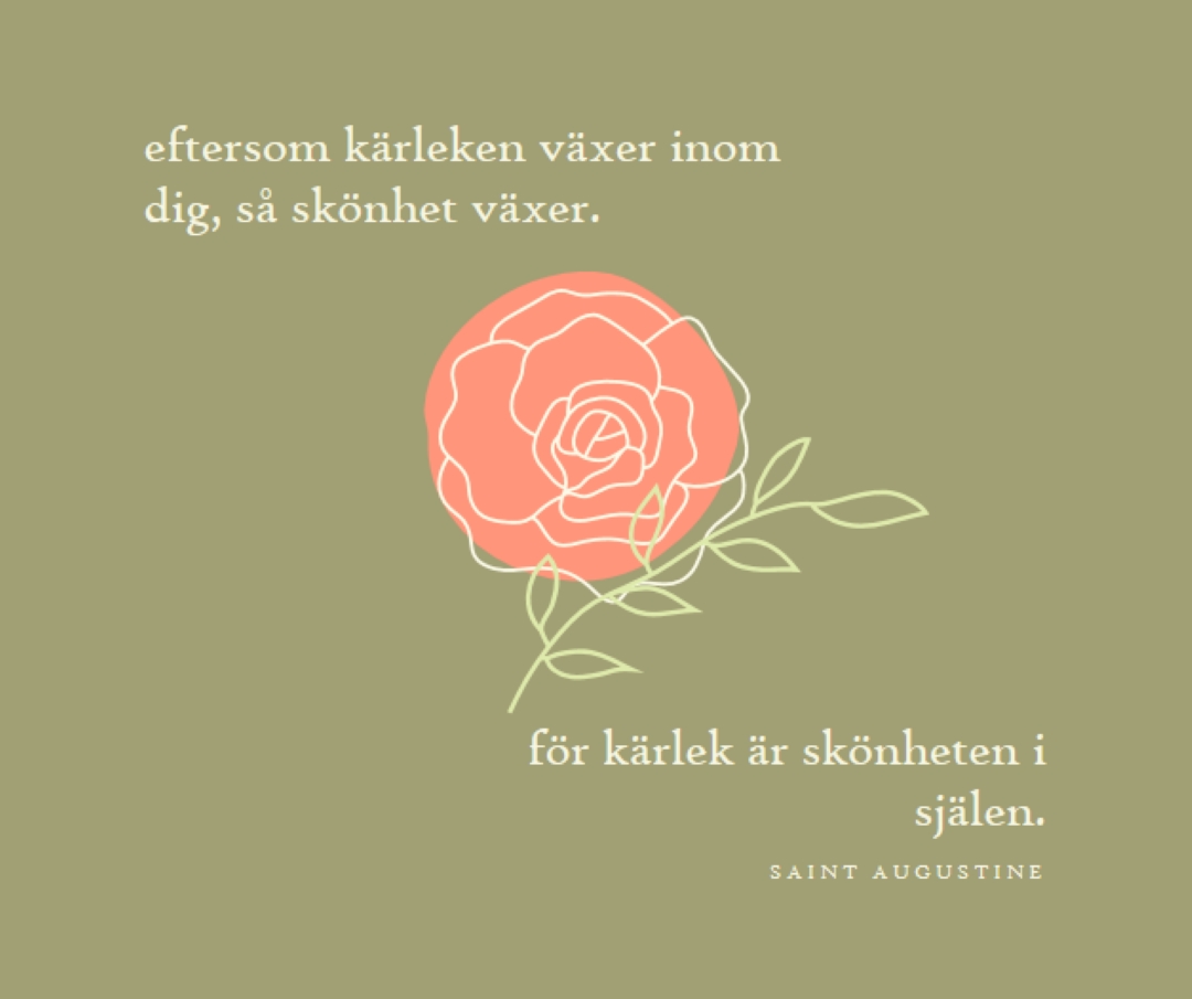 Kärleken växer här green organic-simple