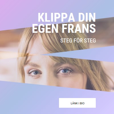 Klippa din egen frans purple modern-bold