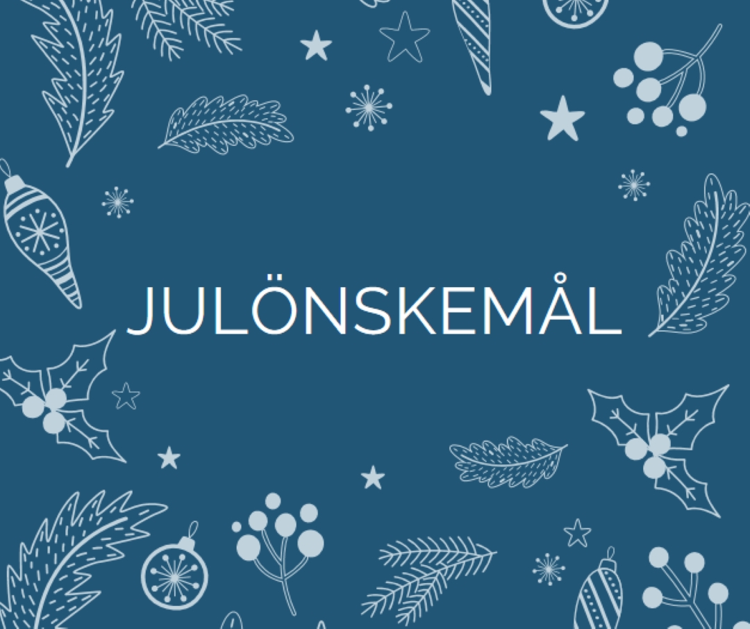 Gnistrande årstid blue whimsical-line