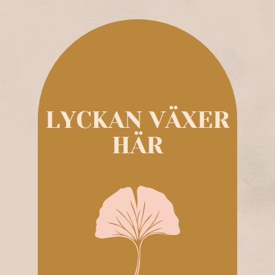 Lyckan växer här gray organic-boho